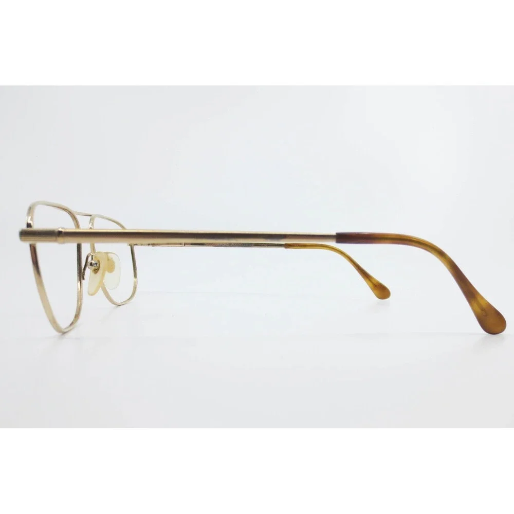 Oxford Polo Club Gold Aviator Eyeglasses 100% Titan 015 56-16-140 Mens Frames